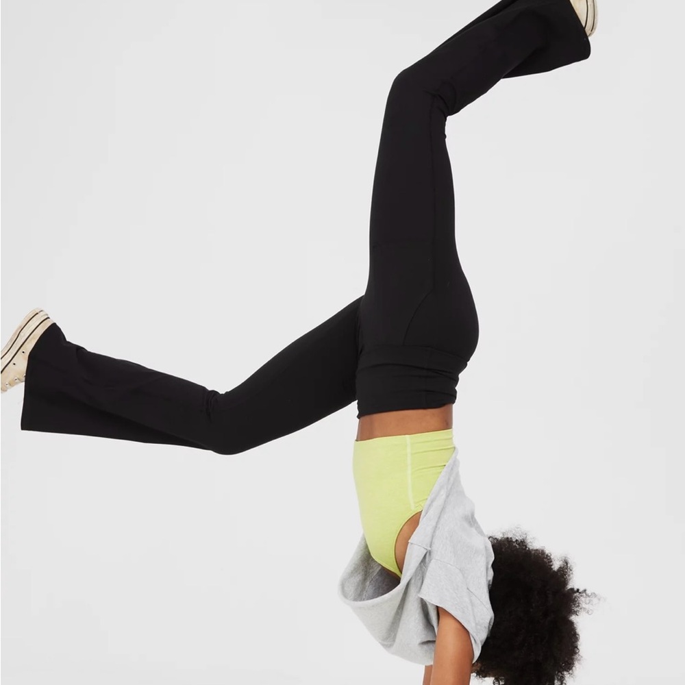 Offline by Aerie The Hugger High Waisted Foldover Flare Leggings